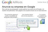 Google AdWords Captura Google AdWords