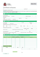 Ejemplo de certificado de empresa.