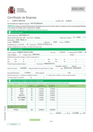 Certificado que la empresa Montaner, S.A. realiza a Roberto por la extinción de su contrato de trabajo.