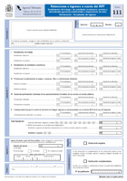 Modelo oficial del 111, utilizado para realizar las declaraciones mensuales y trimestrales del IRPF.
